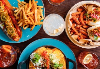 1 Course Meal and Glass of Fizz | Manahatta