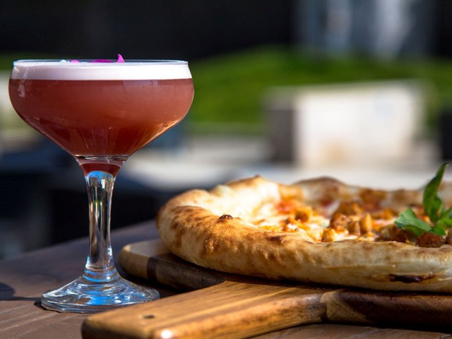 Cocktail Making and Pizza | The Peacock image