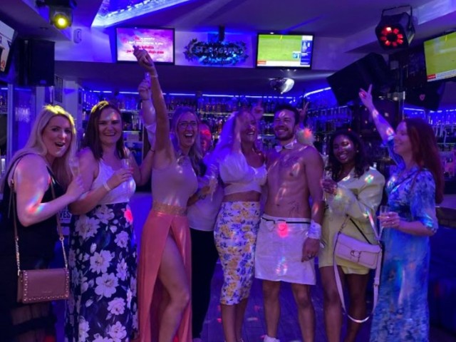 Butler in the buff & Strip image