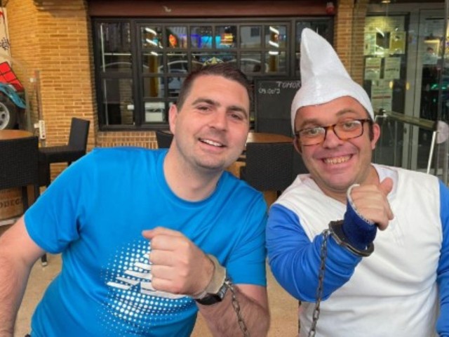 Dwarf Handcuffed to Stag image