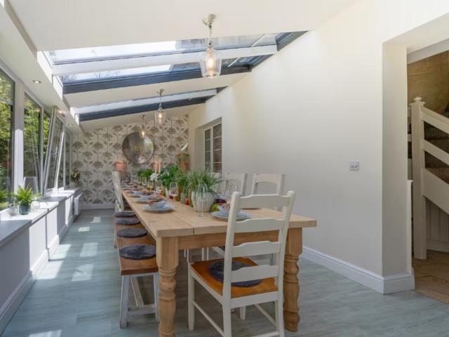 Bath | 24 Sleeper House with Hot Tubs image