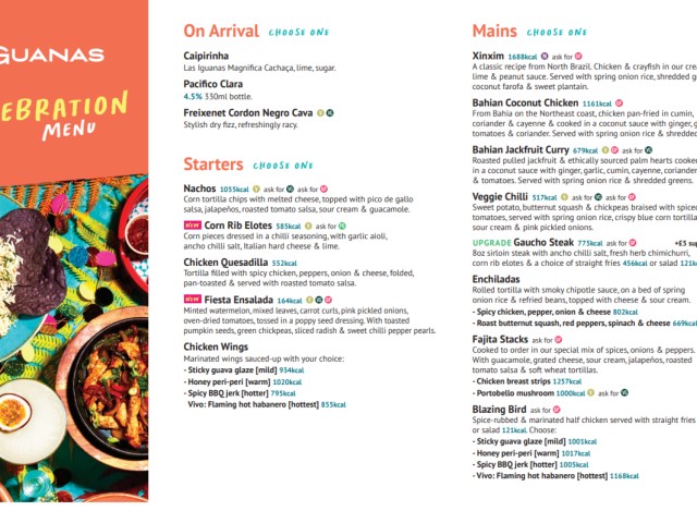 2 Course Meal | Las Iguanas image